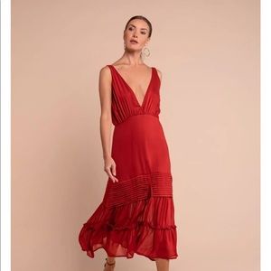 Aura the label red dress
